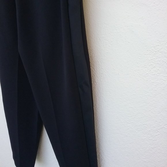 NWOT Black Paper Bag High Waisted Tuxedo Pants - Picture 11 of 16